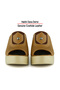 Rachel Taba Genuine Calfskin Perforated Elastic Wedge Heeled Slippers - 6