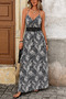 New Season Women's Long Single Jersey Summer Dress with Rope Straps and Patterned Lace on the Waist and Back - 3