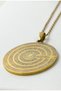 Gold Color Ayetel Kürsi and Four Kul Written Prayer Spiritual Spiral Chain Design Stainless Steel Necklace - 5