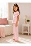 Girls' Printed Cotton Short Sleeve Summer Pajama Set - 2