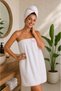 Women's Sauna Skirt and Hair Cap Set 100% Cotton - 3
