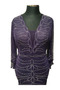 Ivy Sparkle V-Neck Stoned Fish Evening Dress - 3