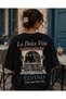 Summer Special La Dolce Vita Printed Crew Neck Cotton White Women'S/Men's Unisex Oversize Tshirt