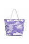 Large Size Naz Beach Bag, Women's Digital Printed Zippered Sea Bag