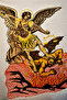 Saint Michael vs Devil Nakışlı Oversize Tshirt - 2