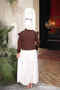 Brown Shoulder Ruffle Shirt - 5