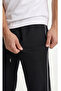 2-Strand Ribbed Baggy Sweatpants – Elastic Waist, Back Pockets, Wide Legs - 3