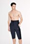 High Waist Black Men's Pool and Sea Shorts 6017 - 7