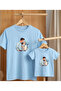 Parent-Child Combination T-Shirt Oversize 100% Cotton Single T-Shirt (for Combination, 2 or 3 Pieces Must Be Ordered)