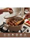 Milan Series 8-Piece Titanium Granite Coating Non-Stick Induction Cookware Set (Brown) - 8