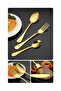 24-Piece Stainless Steel Cutlery Set Golden Kitchen Utensils Tableware for Home Kitchen Restaurant - 6