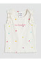 Lcw Kids Ecru Printed Heart Patterned Girls' Set - 4