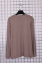 Women's Plus Size Stretch Fabric Crew Neck Printed Long Sleeve Mom T-Shirt Combed Cotton Blouse - 3