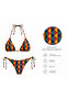 Retro print bikini set - 2