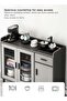 Kitchen Pantry Cabinet Freestanding Storage Sideboard Modern Coffee Corner for Dining Room - 7