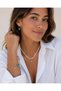 Starfish Necklace Bracelet Earring Set, White Coral Beaded, Turquoise Stone Detailed Jewelry Set - 5