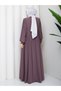 Women's Balloon Sleeves with Pleats and Hidden Pockets Medina Silk Modern Tesutur Ferace - 7