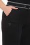 Plus Size Cotton Elastic High Waist Wide Leg Women's Trousers - 4