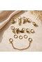 Set of 15 Gold Hair Hoops – Chain Detailed Hair Hoops – Bohemian Braided Hair Accessory with Sea Figures – Festival and Beach Hair Jewelry - 2