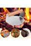 Mold Chef Wooden Handle Stainless Steel 14 cm Burger Press Hamburger Press Meatball Press Apparatus - 3