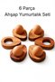 Yumi̇ Natural Wooden Egg Cup Set of 6 - Wooden Egg Holder for Breakfast Table