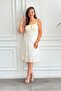 Ruffled Hem Dress with Rope Straps - 2
