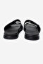 Men's genuine leather strapped slippers hz 255 black - 5