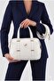 حقيبة يد وكتف نسائية متوسطة الحجم مكونة من 4 أقسام - 2