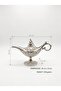 Aladdin Genie Magic Lamp, Antique Style, Intricate Engraved Floral Design, Available in Silver - 4