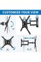 Full Motion TV Wall Mount Monitor Wall Bracket with Swivel & Articulating Tilt Arm, Fits up to 55 Inch - 4
