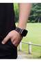 Replacement Band for Apple Watch Ultra 49mm/45mm/44mm/42mm, Stainless Steel Metal Bracelet (Black) - 5