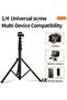 Aluminum Extendable Cell Phone Tripod Stand with Selfie Stick Tripod & Phone Clip - Adjustable, Lightweight & Sturdy - 5