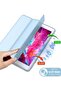 iPad 9.7 Case (2018/2017, 6th/5th Gen) Smart Cover with Pencil Holder – Soft Baby Skin Silicone Back, Full Body Protection, Auto Wake/Sleep, Sky Blue - 4