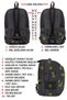 Large Size Travel Daily Backpack 60 Liters 17.3 Inch Shock Absorbing Protection Waterproof Fabric Dada 09 Black - 3