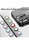 Advanced Tempered Glass Camera Lens Protector for iPhone 16 Pro/Pro Max - HD Clarity with Automatic Alignment & Sleek Metal Rings - Classic Black - 2