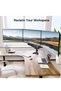 3-Monitor Mount for 17-32 Inch Screens | Height Adjustable Monitor Arm | Supports Up to 8 kg per Arm | Sleek Black Design - 6