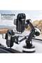 Phone Mount for Car Center Console Stack – 2-Pack Super Adsorption Suction Cup Universal Phone Holder for Dashboard & Console - 5