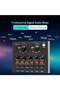 V8 Sound Card with Bluetooth, Mixer Board, Voice Changer & Live Sound Card - Professional Audio Interface - 3