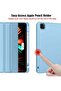 iPad Pro 12.9 Inch Smart Case with Pencil Holder, Touch ID & Auto Wake/Sleep - Azure Blue - 3