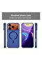 iPhone 17 Pro Max 5G 2025 Hard Silicone Hybrid Translucent Case | Slim Stylish Shockproof Magnetic MagSafe Compatible Protective Phone Cover (MCMPMN) – Navy Blue - 2