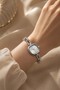 Ti̇ffo Women's Silver Steel Bracelet Watch Square Oval Case Minimal Modern Luxury Elegant Women's Wristwatch 2026 - 5