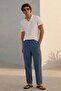 Men's 3-Piece Cargo Linen Trousers with Elastic Waist - 6