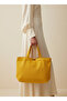 Minimalist Golden Yellow Canvas Tote Bag - 3