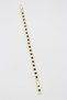 Vip Gold Square Row Black Marquise Stone Detailed Tarnish-Resistant Steel Stylish Bracelet 17+2 cm