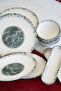 Foam 16 Piece Porcelain Breakfast Set for 6 People - 8