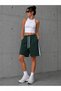 Women's Lycra Combed Cotton Striped Detail Shorts