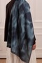 Floral Breeze Patterned Muslin Shawl Emerald Green - 6