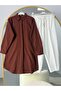 Basic Oversize Tunic Shirt Set