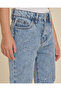 Girls Light Wash All-Over Embroidered Mom Fit Jeans - 4