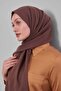 شال تينسل مسطح بلون القهوة الحارة - 3